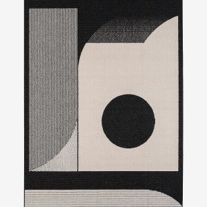 KM Home - Udendørstæppe Venus - Sort - Udendørstæpper - - Homeroom