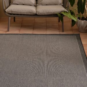 &Home - Udendørs tæppe Vernazza Outdoorcarpet - Sort - Udendørstæpper - - Homeroom