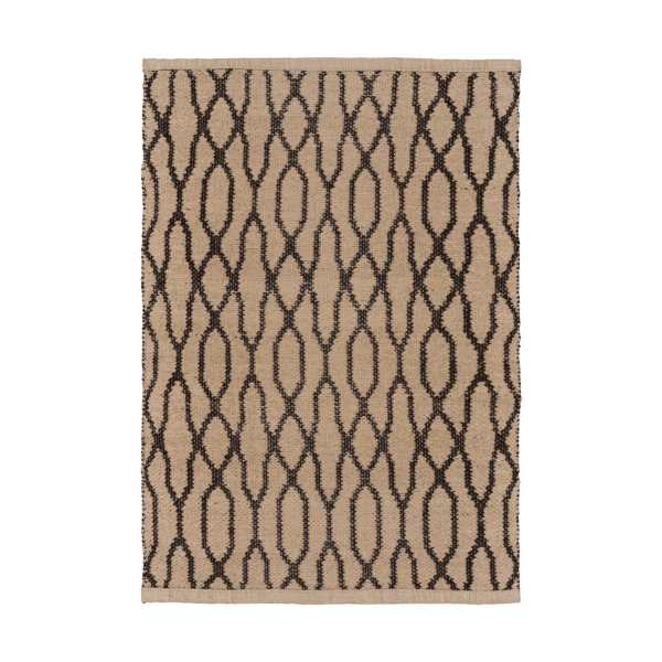 Brunt & Beige Tæppe af Genbrugsplastik B65xL170