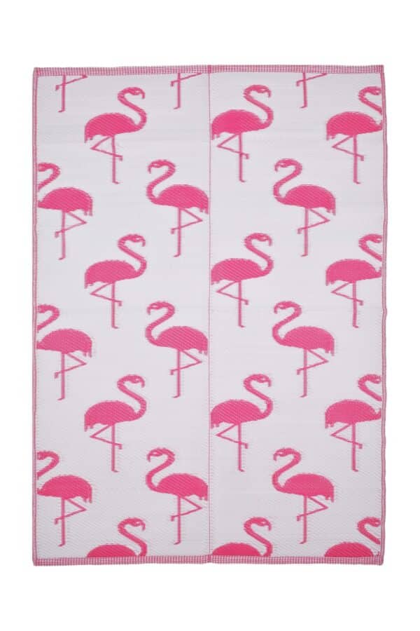NORDVÄRK Savana 8811 udendørs gulvtæppe, rektangulær - pink polypropylen (150x210)