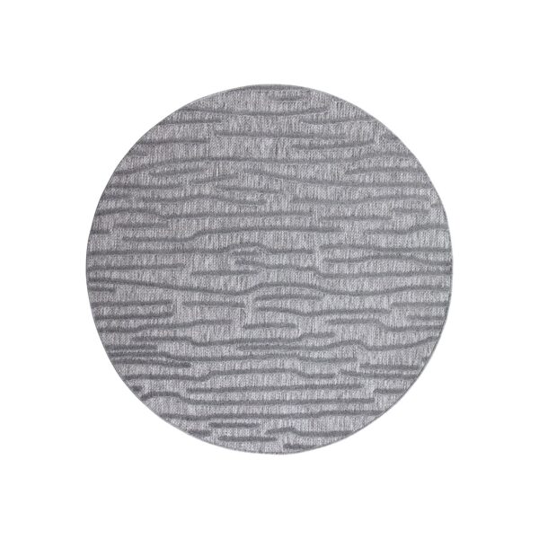 Tæppe Santorini 450 antracit 120X120cm Rund