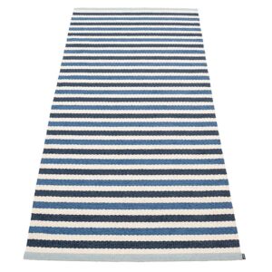 Teo gulvtæppe 85 cm x 200 cm, denim/blue/vanilla