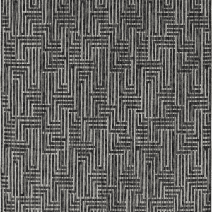 Gulvtæppe Loomery Essos 120x170 cm polypropylen sten/lysegrå med geometrisk mønster vejrbestandigt indendørs/udendørs