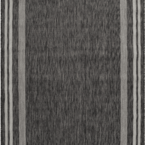 Gulvtæppe Loomery Terrace 80x250 cm småsten/lysegrå fladvævet polypropylen indendørs/udendørs