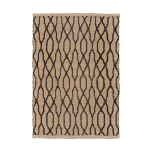 Brunt & Beige Tæppe af Genbrugsplastik B60xL90