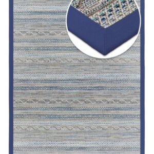 Barbados udendørs tæppe i polypropylene 200 x 290 cm - Blågrå